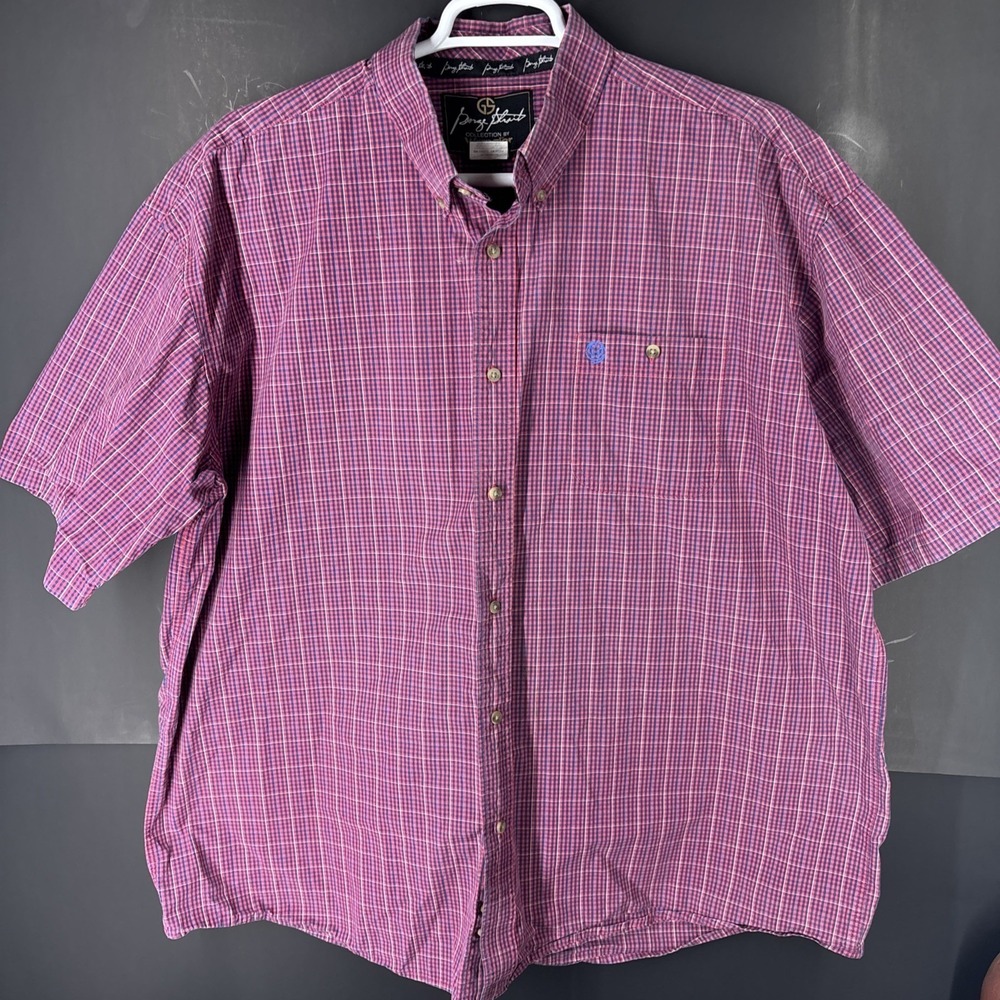 Wrangler George Strait Shirt Mens 3XL Multi Geometric Short Sleeve‎ Button Up